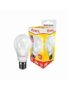 Светодиодная LED лампа A60 7w 220В E27 4100К Sokol