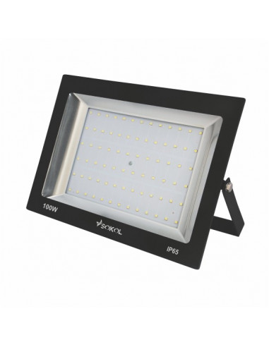 Прожектор LED-SLТ 100w 220В 6500lm 6500K Sokol алюминиевый