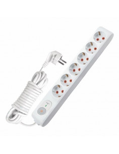 Удлинитель 6гн 5м с заземлением + виключатель VI-KO Multi-Let