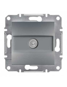 Розетка Schneider Asfora TV концевая сталь EPH3200162