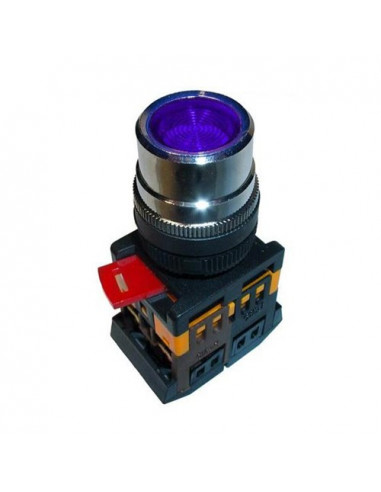 Кнопка ABLF-22 синяя d22 240В IEK