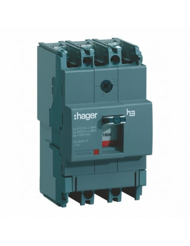 Автоматический выключатель HDA125L 125 А 3п 18 кА Hager