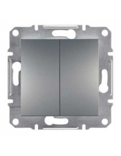 Выключатель Schneider Asfora 2кл сталь EPH0300162