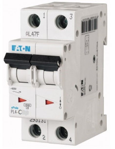 Автоматический выключатель PL4 2Р C 16А Eaton
