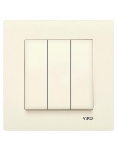 Выключатель тройной крем VI-KO KARRE 90960168