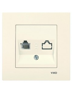 Розетка 1-я компьютерная крем VI-KO KARRE 90960132