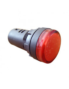 Сигнальна арматура красная AD22-22DS 220В AC