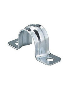 Скоба метал. двухлапковая d 25-26мм, IEK