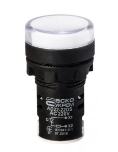 Светодиодная матрица AD22-22DS белая 220V АC, АсКо (шт)