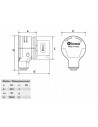 BC1-3403-2130 220V 3*32A Вилка 90° (поліамід) IP44