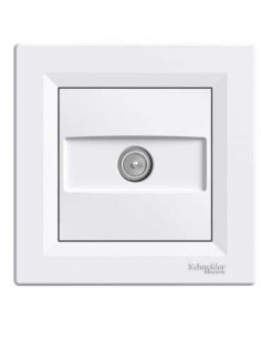 Розетка Schneider Asfora TV концевая белая EPH3200121
