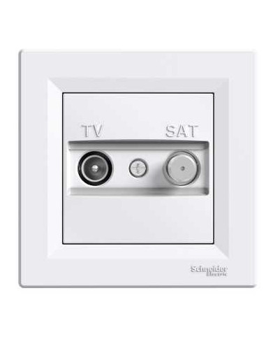 Розетка Schneider Asfora TV-SAT концевая белая EPH3400121