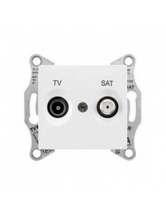 Розетка Schneider Sedna TV+SAT концевая белая SDN3401621