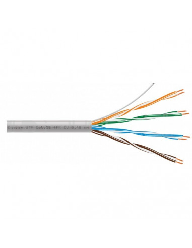 Кабель витая пара UTP Cat.5E 4PR CU (200 МГц) PVC Indoor 305м Dialan