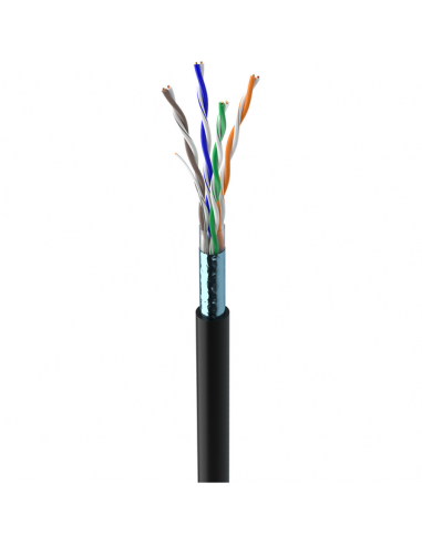 Витая пара FTP Сat.5E 4PR CU (350МГц) PVC Indoor 100м ТМ Dialan (чёрний)
