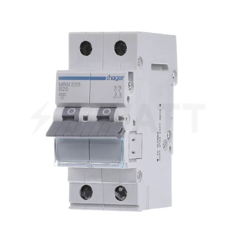 Автоматический выключатель MBN225 2P 6kA B-25A 2M