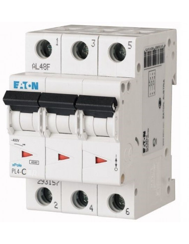 Автоматический выключатель PL4 3Р C 50А Eaton