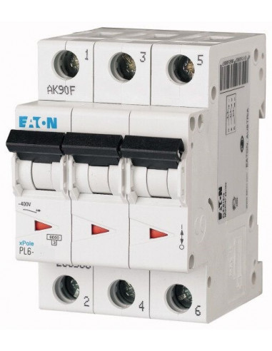 Автоматический выключатель PL6 3Р C 16А Eaton