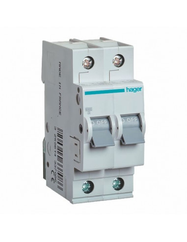 Автоматический выключатель MC204A 4А 2P С (6кА) Hager