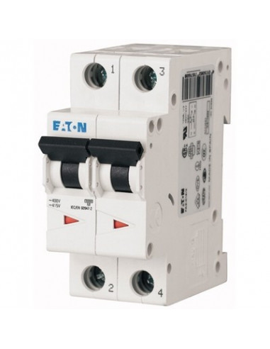 Автоматический выключатель двухполюсный HL 2P 6A Eaton