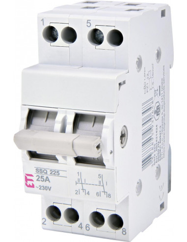 Переключатель трехпозиционный SSQ 225 2P 25А