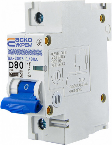 Автоматический выключатель ВА-2003 1Р 80А Аско