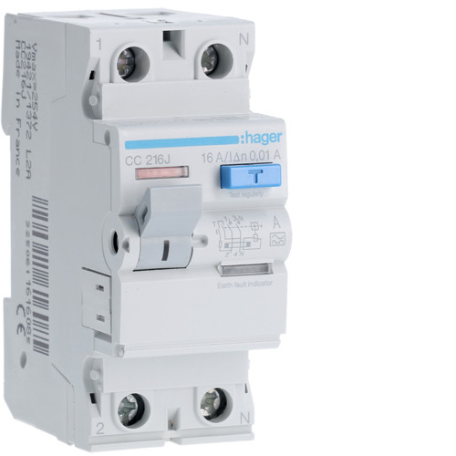 CCA216D УЗО 2P 6kA 16A 10mA A