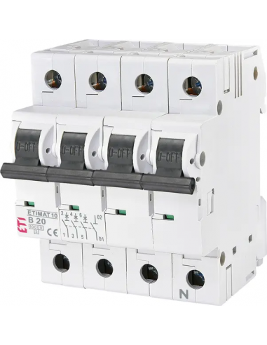 Авт. выключатель ETIMAT 10 3p+N B 32A (10kA)