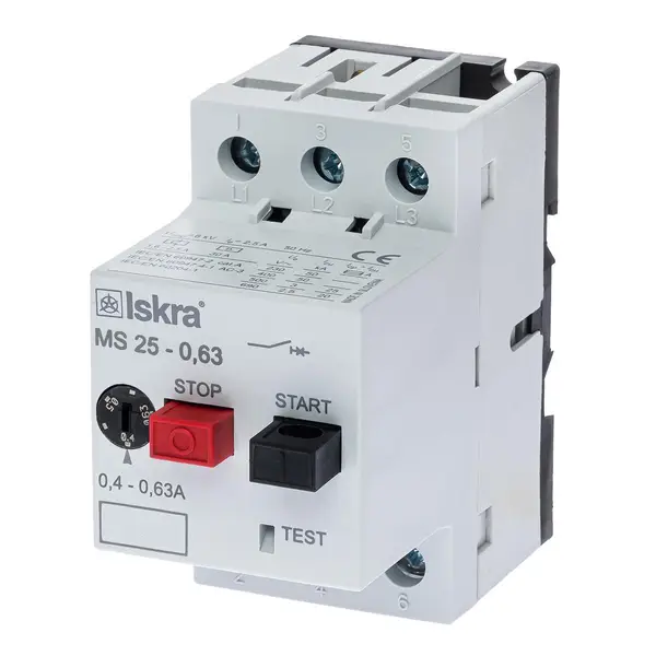 Авт. выключатель защиты двигателя MS25-0,63