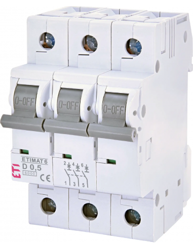 Авт. выключатель ETIMAT 6 3p D 6A (6kA)