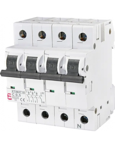 Авт. выключатель ETIMAT 10 3p+N C 16А (10 kA)