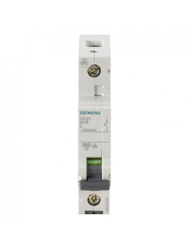 АВТОМАТ ЗАЩИТЫ SIEMENS 230/400V 6KA, 1-ПОЛ.,C, 10A