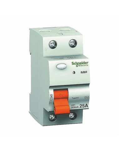 Дифференциальный автоматический выключатель 2P 63A 30ma Schneider Electric