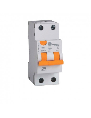 Дифференциальный автоматический выключатель DDM60 C16/030 2P AC 6kA General Electric