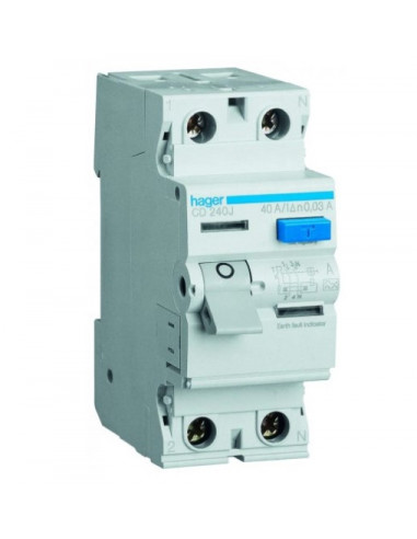 Устройство защитного отключения  HAGER 2-п CD226J 25A 30mA АС
