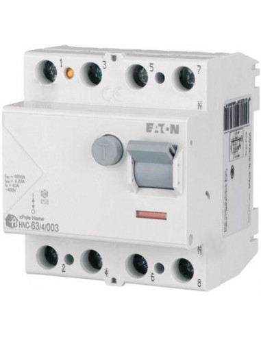 Дифференциальное реле 4п 25A HNC-25/4/003 30mA EATON