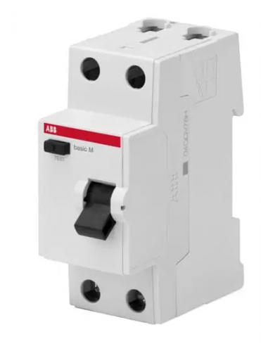 УЗО ABB Basic Basic M, 25А, 30 мА, 2P (2CSF602041R1250)