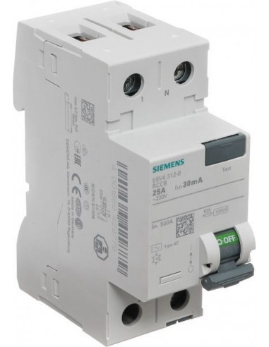 Реле дифференциальное Siemens АС 2P 40А/30МА 230В