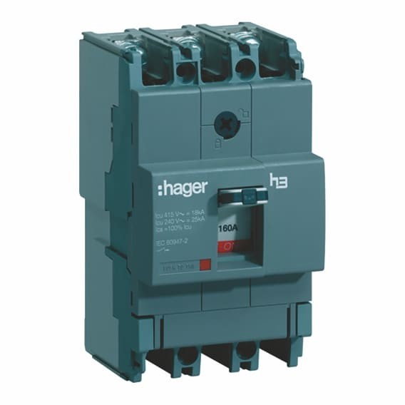 Автоматический выключатель HNB250H, 250 А, 3п, 40 кА HAGER