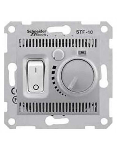 Термостат теплого пола Schneider Sedna алюминий SDN6000360