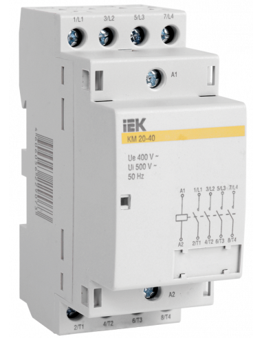 Контактор модульный КМ40-40 AC/DC, ІЕК