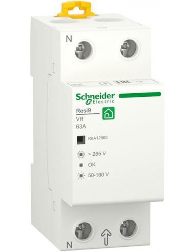 Реле напряжения 63А 1P+N 230В 50Гц RESI9