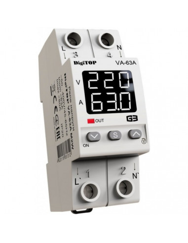 Реле напряжения DigiTOP VA-63А M2W