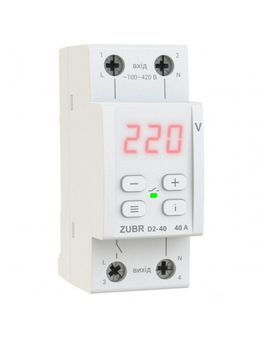 Реле напряжения ZUBR D2-32 red
