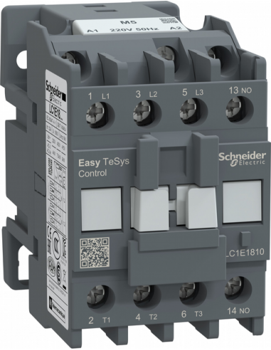LC1E1810M5 Контактор Е 3Р 18А 1НО ~220V (Schneider Electric)