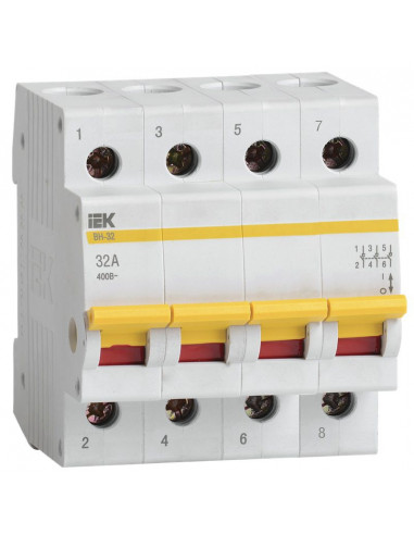Выключатель нагрузки ВН-32 4Р 100А IEK