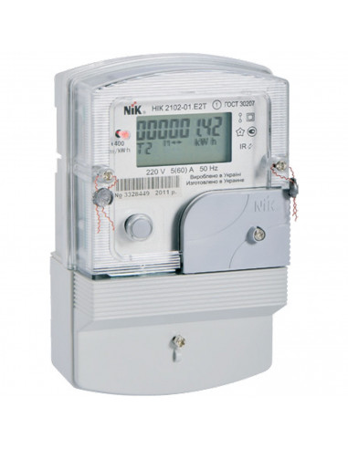 Счетчик однофазный HIK 2102-01 220B 5(60)A Е2Т