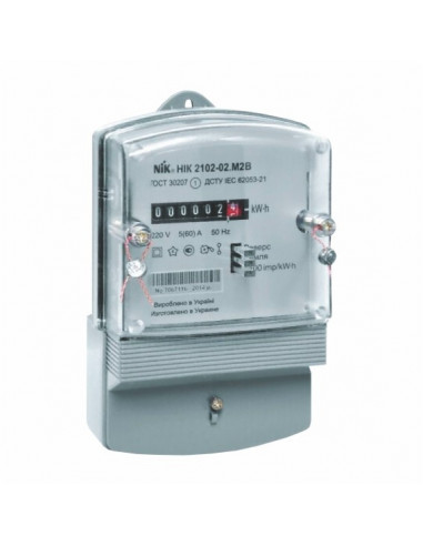 Счетчик однофазный HIK 2102-02 220B 5(60)A M2В