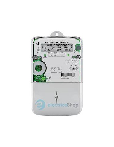 Электросчетчик NIK 2100 AP6T 2802.MC.11 5-80А PLC-модуль многотарифный, реле управления нагр., датчик магн. поля