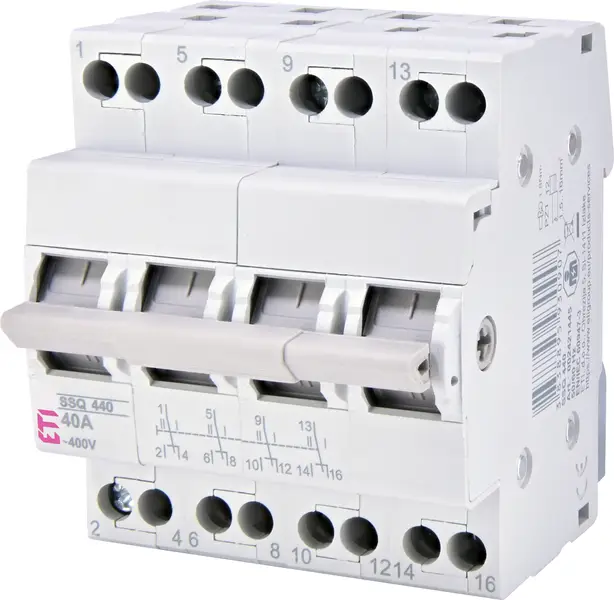 Переключатель трехпозиционный SSQ 440 4P 40А